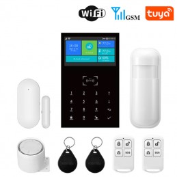 Tuya Kit Sistema di Allarme Domestico WiFi e GSM 4G con RFID