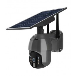 Tuya Telecamera Ruotante Smart WiFi PTZ con Pannello Solare