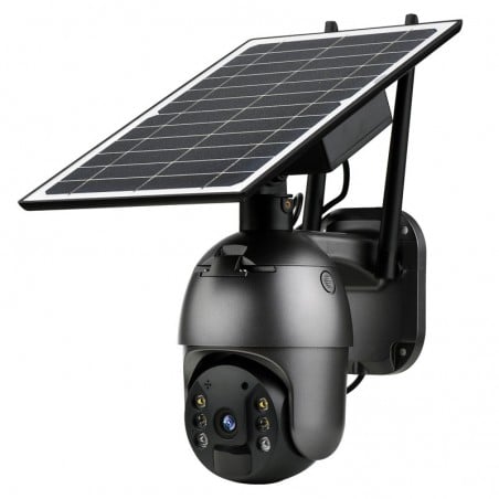 Tuya Telecamera Ruotante Smart WiFi PTZ con Pannello Solare