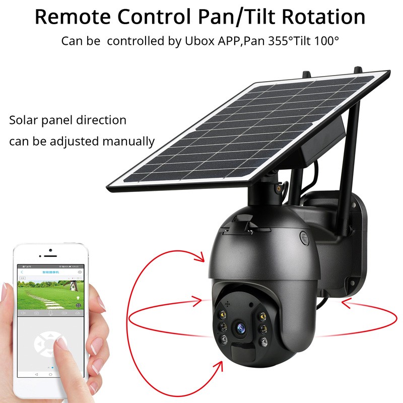 Panneau Solaire Pour Caméra Intelligente WOOX R5188 - Charge Autonome IP65