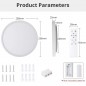 Luz de Techo LED Regulable WiFi Inteligente Tuya con Retroiluminación Luz de Techo LED Regulable WiFi Inteligente Tuya con Retroiluminación