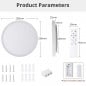 Tuya Smart WiFi Dimmable Plafonnier Led avec Rétroéclairage Tuya Smart WiFi Dimmable Plafonnier Led avec Rétroéclairage