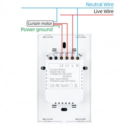 Commutateur Tuya Smart WiFi et Bluetooth pour la gestion de l'obturateur