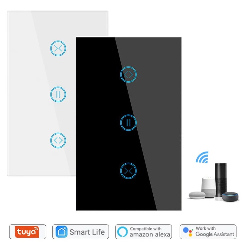 Interruptor Tuya Smart WiFi y Bluetooth para gestión de persianas