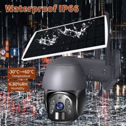 Tuya 4G Smart 3.0MP PTZ-camera met 8W zonnepaneel
