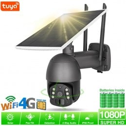 Tuya 4G Smart 3.0MP PTZ-camera met 8W zonnepaneel