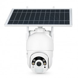 Caméra intelligente Tuya avec carte SIM 4G rotative de 2,0 MP et panneau solaire
