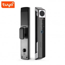 C91 Tuya Smart WiFi Contraseña Cerradura electrónica de puerta con