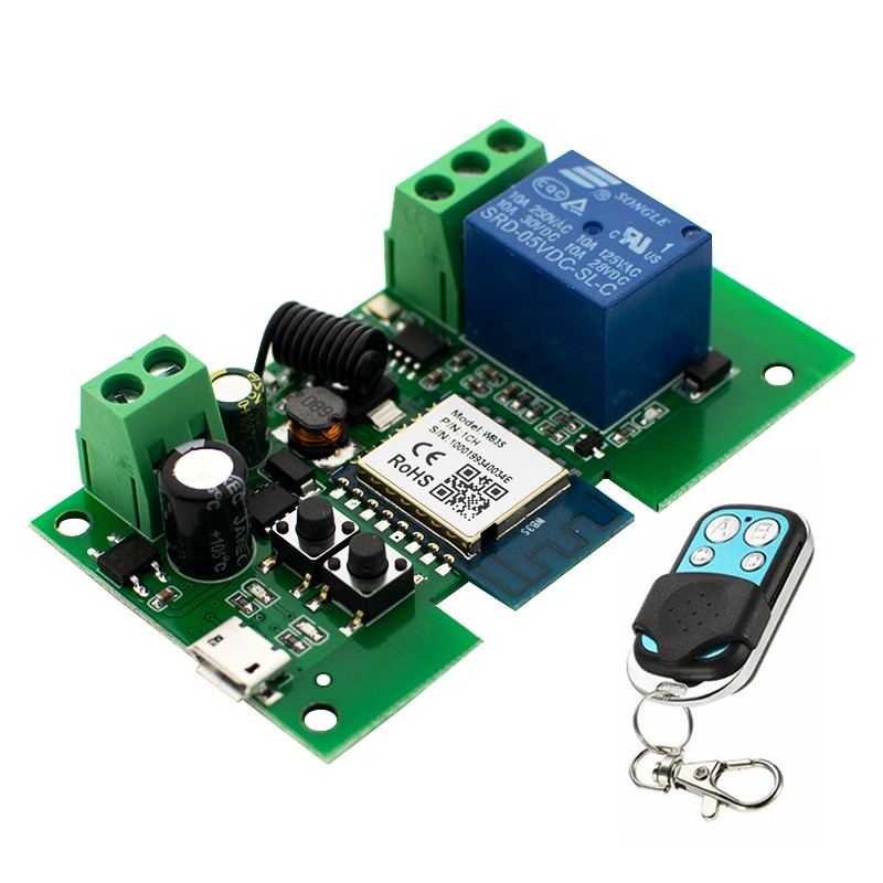 Tuya Smart WiFi-relaismodule met RF433-afstandsbediening