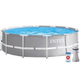 Piscina con estructura de prisma Intex 26712 366 x 76 con bomba de filtrado