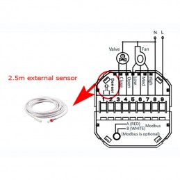 Termostato WiFi Inteligente para Aires Acondicionados Beca BAC-8000 con Sonda