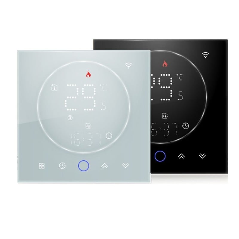 domyno TERMOSTATO WIFI SMARTPHONE APP ALEXA GOOGLE CRONOTERMOSTATO INTELLIGENTE CALDAIA DA PARETE ALIMENTAZIONE 90-240 Vac (display ENGLISH