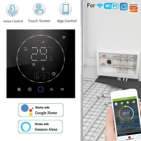 Beca BHT-008GA Termostato WiFi Inteligente para Sistema de Calentamiento de Agua