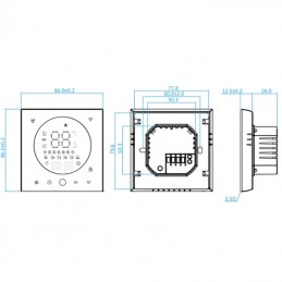 Beca BHT-008 Thermostat Intelligent pour la Gestion du Chauffage au Sol