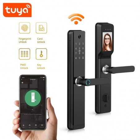 Tuya Serratura Biometrica Smart WiFi con Display e Telecamera