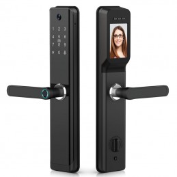 Cerradura biométrica Tuya Smart WiFi con pantalla y cámara integrada