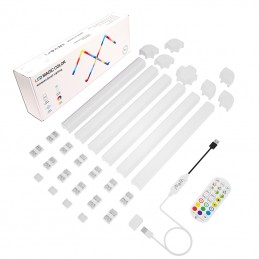 Tuya Wifi Smart RGBIC Led-lichtbalken voor aan de muur