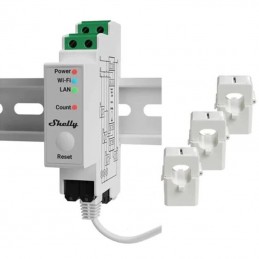 Shelly Pro 3EM-400A Driefasige energiemeter voor zonnepanelen