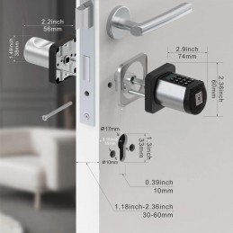 Serrure électronique Bluetooth intelligente d'intérieur Welock avec clavier