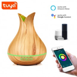 Diffuseur de Parfum Connecté Google Home Alexa Humidificateur Wifi Lumière  LED YONIS