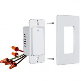 Tuya 3-Wege 100–120 V WLAN-Smart-Druckschalter mit physischer Taste