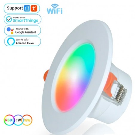 Spot LED encastrable intelligent Tuya : éclairage dans l'application