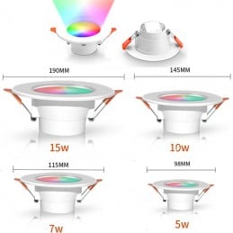 Tuya Smar ZigBee RGBCW Inbouw LED Spotlight - Alexa en Google