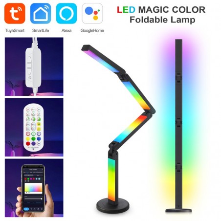 Tuya Lampada Pieghevole a LED Smart WiFi RGBIC