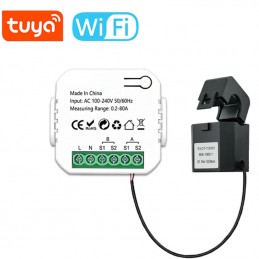 Dwukierunkowy licznik energii Tuya Smart WiFi z zaciskiem