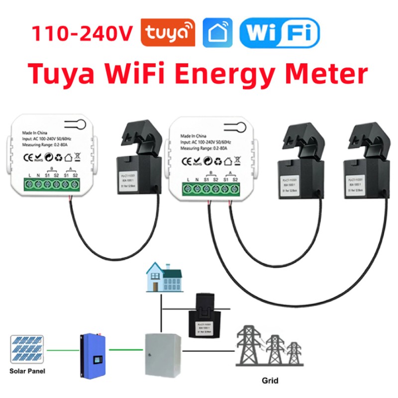Misuratore WiFi Tuya: Monitoraggio Intelligente dell'Energia Elettrica