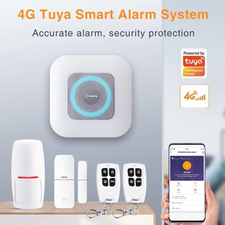 Tuya Kit di Allarme Casa Smart WiFi con Connessione Dati GSM 4G
