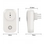 Prise WiFi intelligente Tuya 16A avec surveillance de la consommation Prise WiFi intelligente Tuya 16A avec surveillance de la consommation