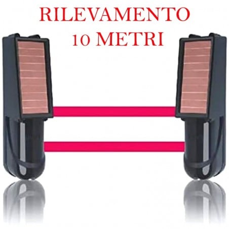 Tuya Barriera Perimetrale Wireless a Raggi Infrarossi con Pannello Solare