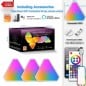 Appliques murales LED triangulaires Tuya Smart Wifi et Bluetooth