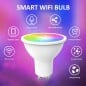 Projecteur LED intelligent Tuya GU10 WiFi et Bluetooth RGB+CCT 5W Projecteur LED intelligent Tuya GU10 WiFi et Bluetooth RGB+CCT 5W