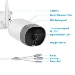 Slimme wifi-buitencamera: intelligente beveiliging met Tuya Smart