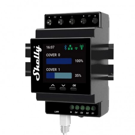 Shelly Pro Dual Cover en Shutter PM Smart Controller voor 16A-gordijnen