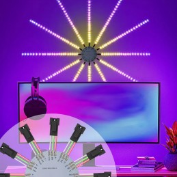 Bande de feux d'artifice LED Tuya Smart WiFi avec commande vocale