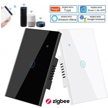 Interruptor inteligente Zigbee para calentador de agua y caldera Tuya 40A