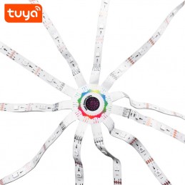 Bande de feux d'artifice LED Tuya Smart WiFi avec commande vocale