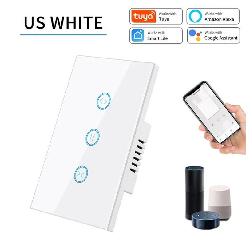 Interruptor táctil Tuya para persianas inteligentes Zigbee Interruptor táctil Tuya para persianas inteligentes Zigbee