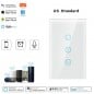 Interrupteur tactile Tuya pour volets intelligents Zigbee Interrupteur tactile Tuya pour volets intelligents Zigbee