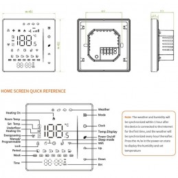 Beca BHT-006GAZB Thermostat intelligent pour chauffage au sol
