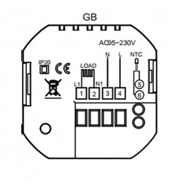 Beca BHT-003 Termostato Inteligente para Sistema de Calefacción por Suelo Radiante