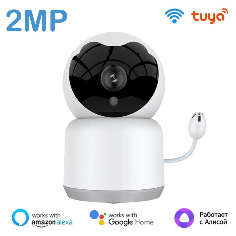 Tuya Smart WiFi 1080P HD Cámara Infantil con Temperatura y Humedad