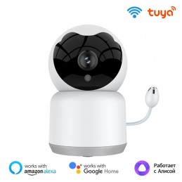 Caméra pour enfants Tuya Smart WiFi 1080P HD avec température et humidité