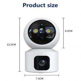 Tuya Telecamera di Sicurezza PTZ a Doppia Lente Intelligente WiFi