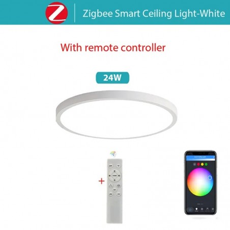 Tuya Plafoniera a Led 24W da Soffitto Smart Zigbee RGBCW Ultrasottile