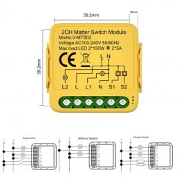 Tuya Smart Switch Matter : compatibilité universelle pour la domotique