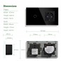 Tuya Touch Switch met Smart WiFi Stopcontact Zwart